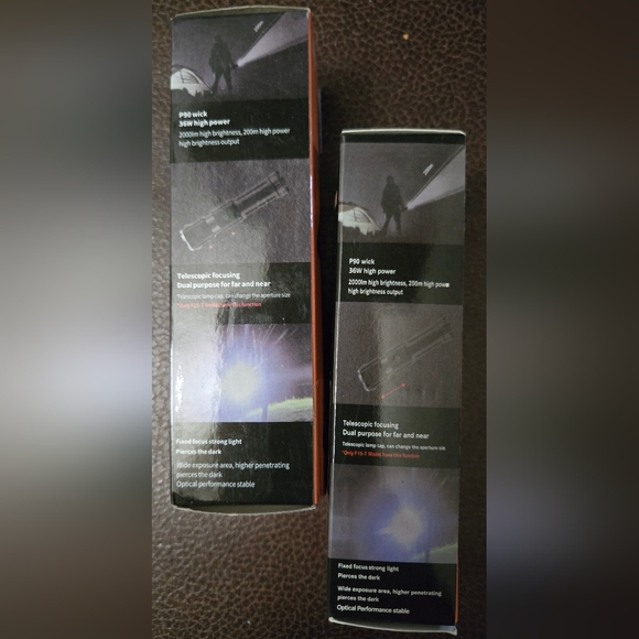 Tactical USB Rechargeable Flashlight - Black - Picture 4 of 4